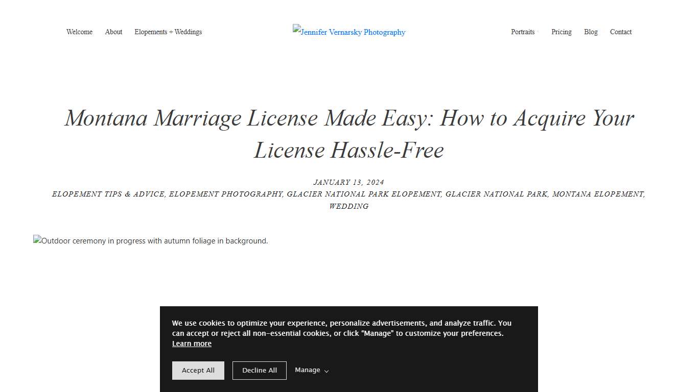Montana Marriage License Made Easy: How to Acquire Your License Hassle-Free - Jennifer Vernarsky Photography